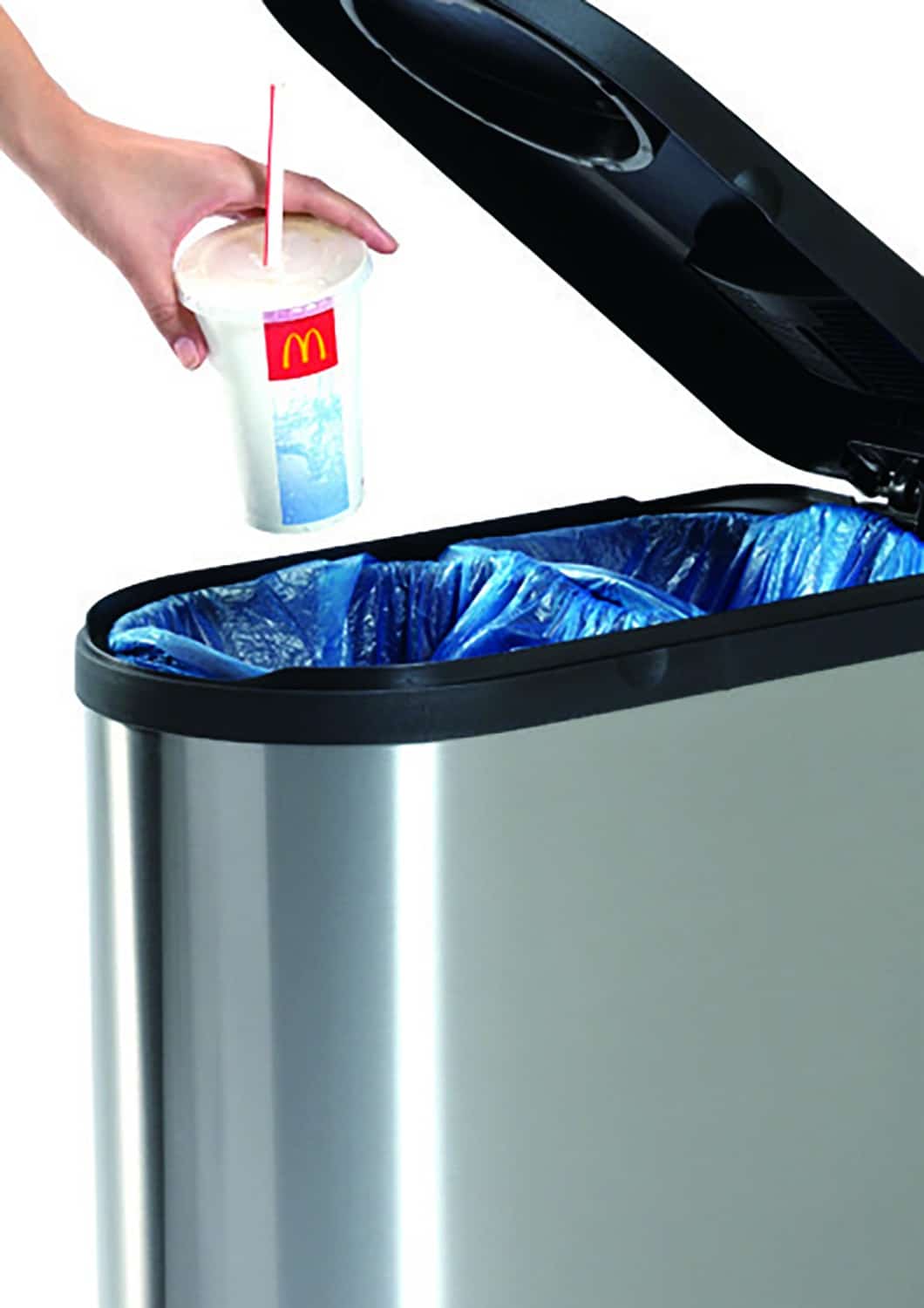 Viva Recycle Step Bin 16+20L Matt s/s