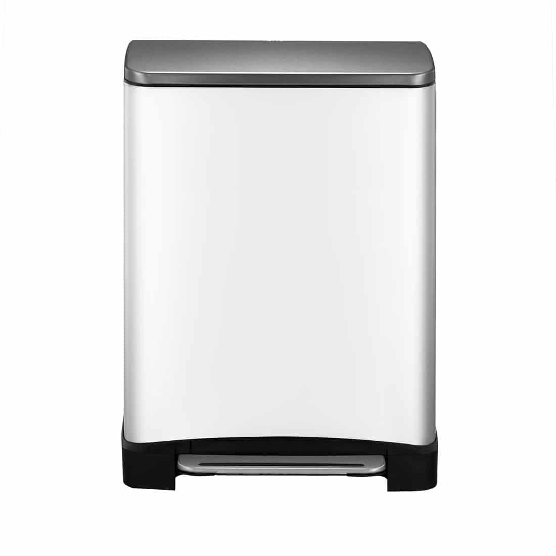 E-Cube Recycle Step Bin 28+18L White