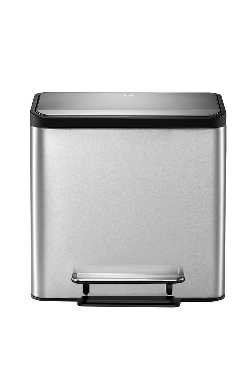 EcoCasa Recycle Step Bin 12+12L Matt s/s