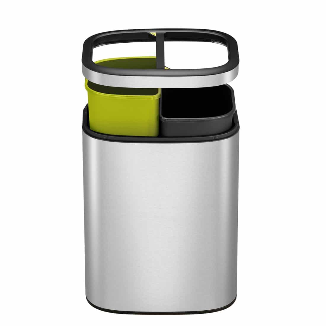 OLI-Cube Recycle Trash Bin open top 10+10L Matt s/s