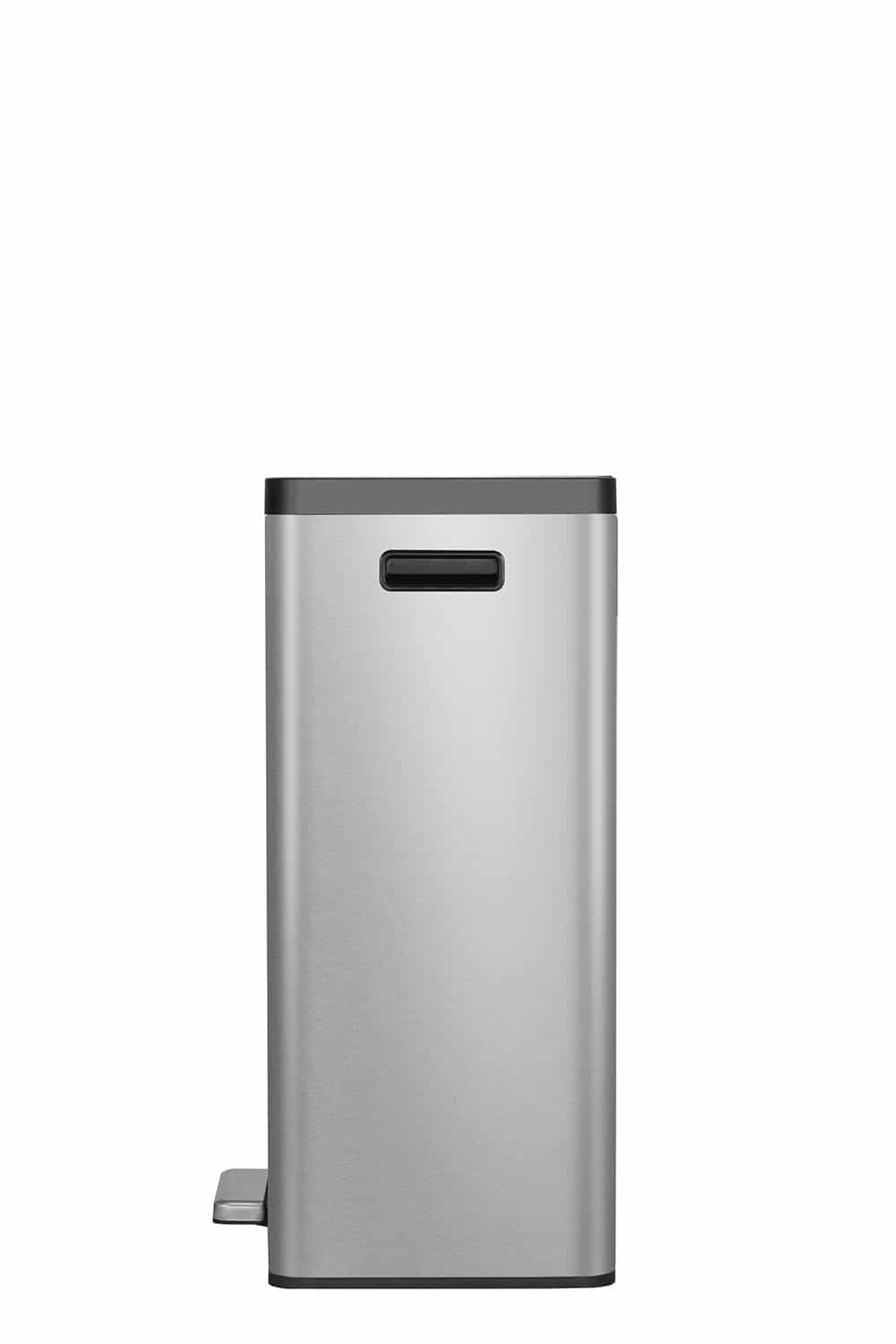 EcoCasa II Recycle Step Bin 20+20L Matt s/s