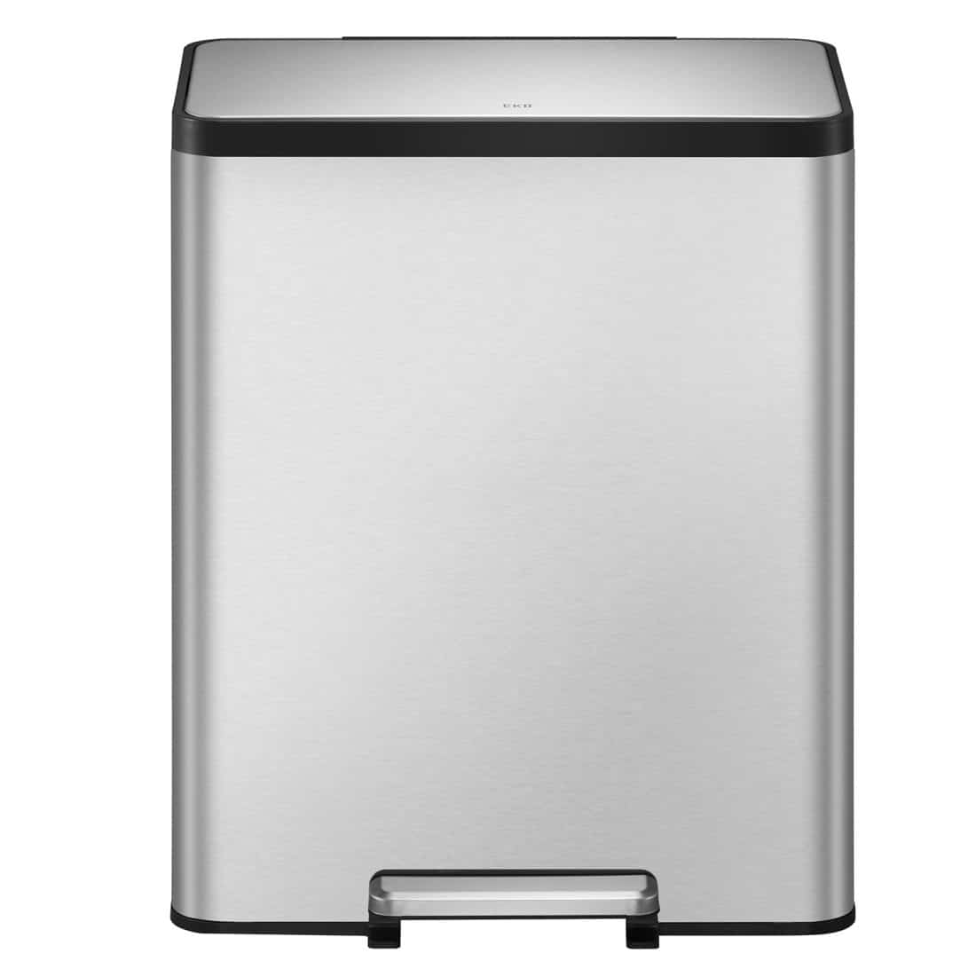 EcoCasa II Recycle Step Bin 36+24L Matt s/s