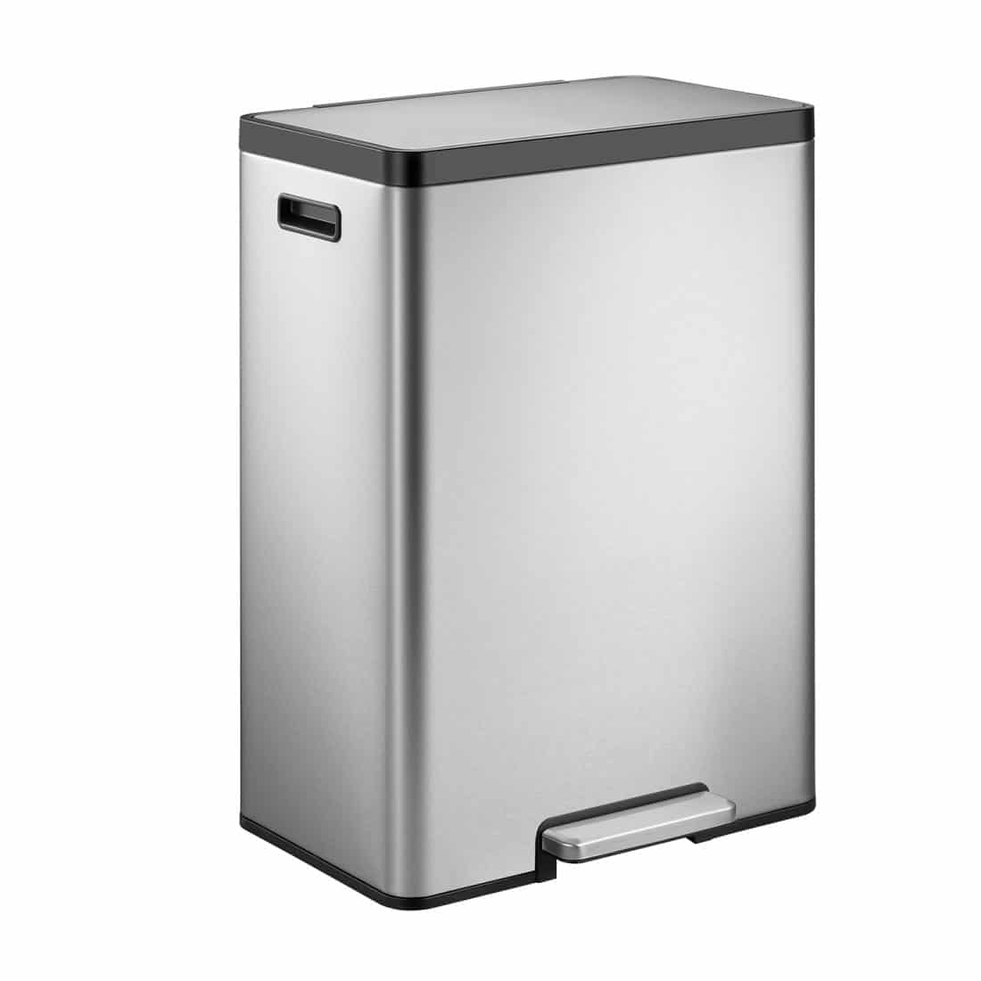 EcoCasa II Step Bin 45L Matt s/s