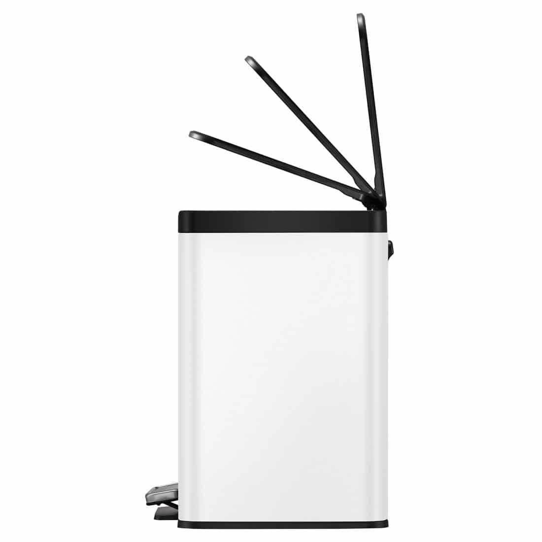 Essential Recycle Step Bin 20+9L White