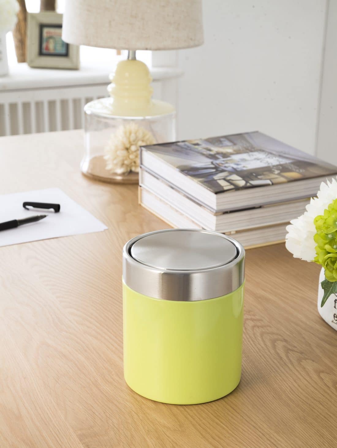 Fandy Table Trash Bin 1,5L Lime