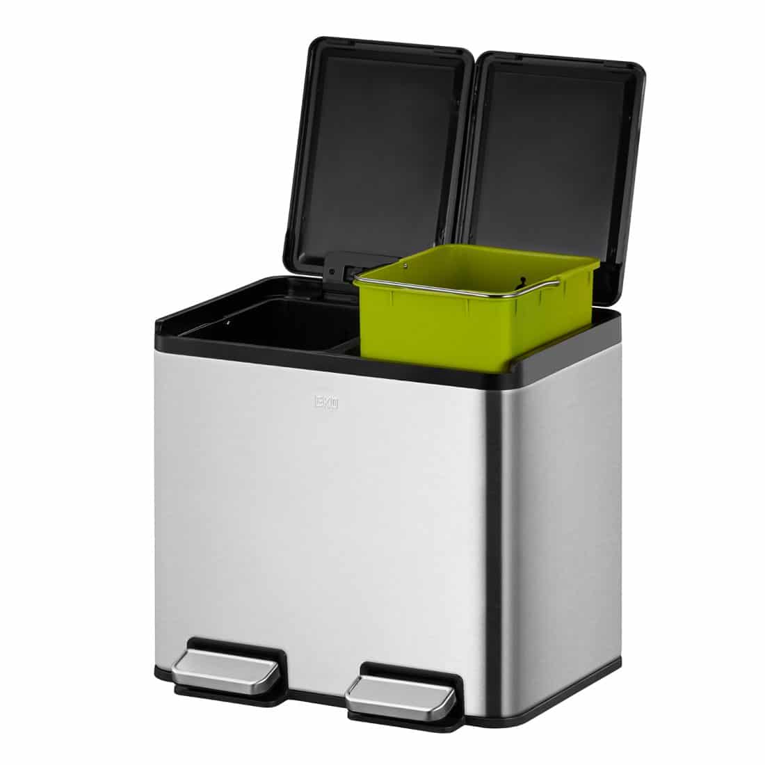 Essential Splitted Recycle Step Bin 15+15L Matt s/s