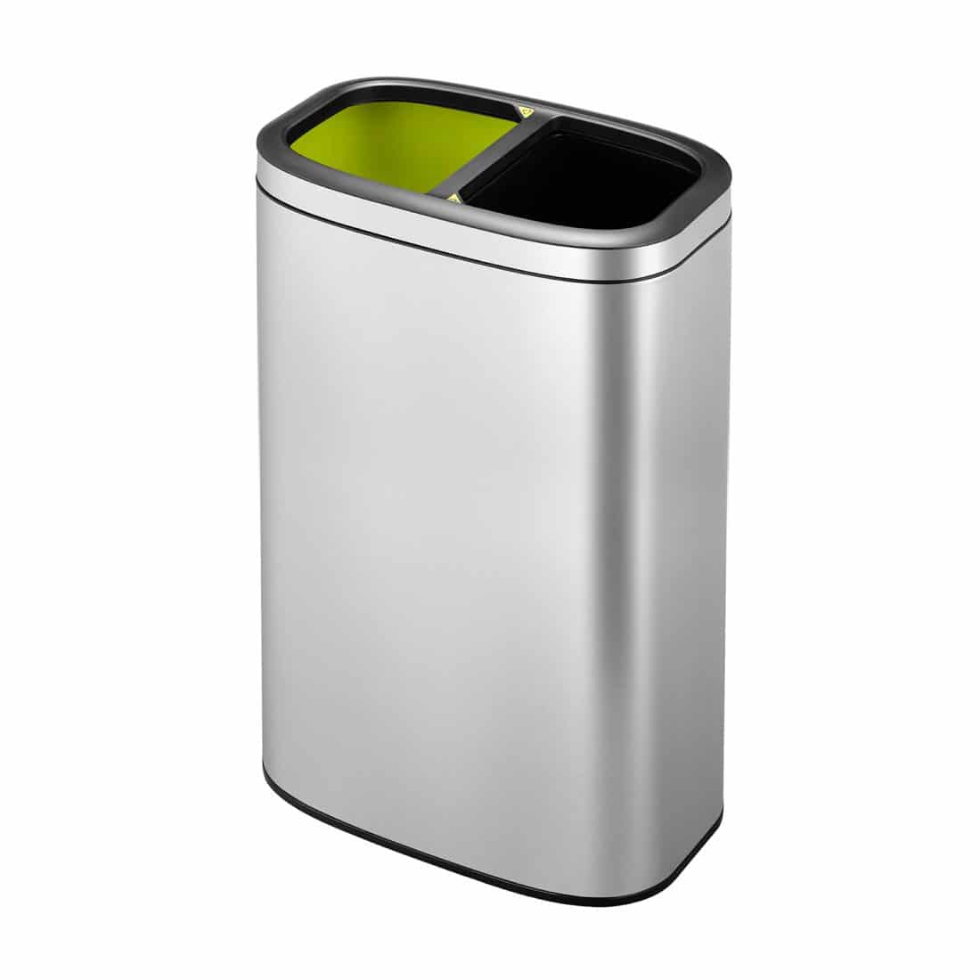 OLI-Cube Recycle Trash Bin open top 20+20L Matt s/s