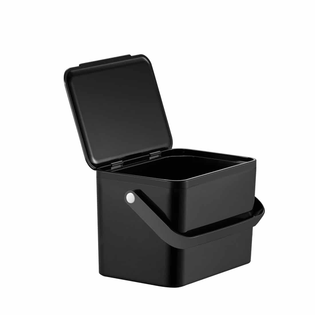 Countertop Trash Bin antibacterial 4L Black