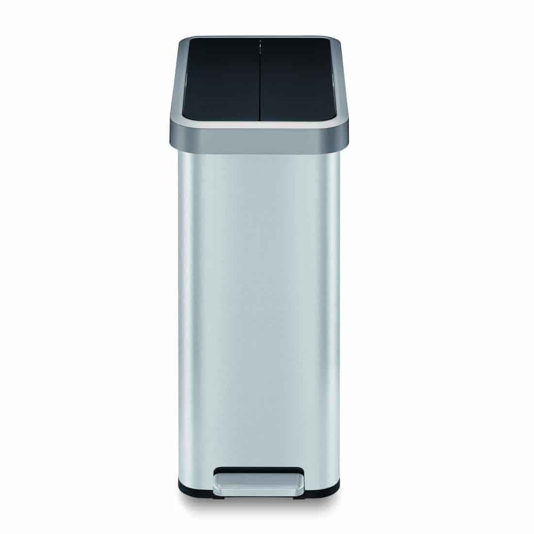 Ecofly Step Bin 45L Matt s/s with plastic lid