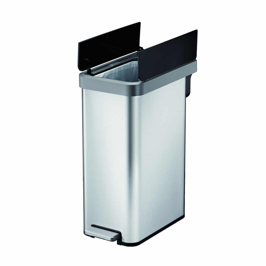 Ecofly Step Bin 45L Matt s/s with plastic lid