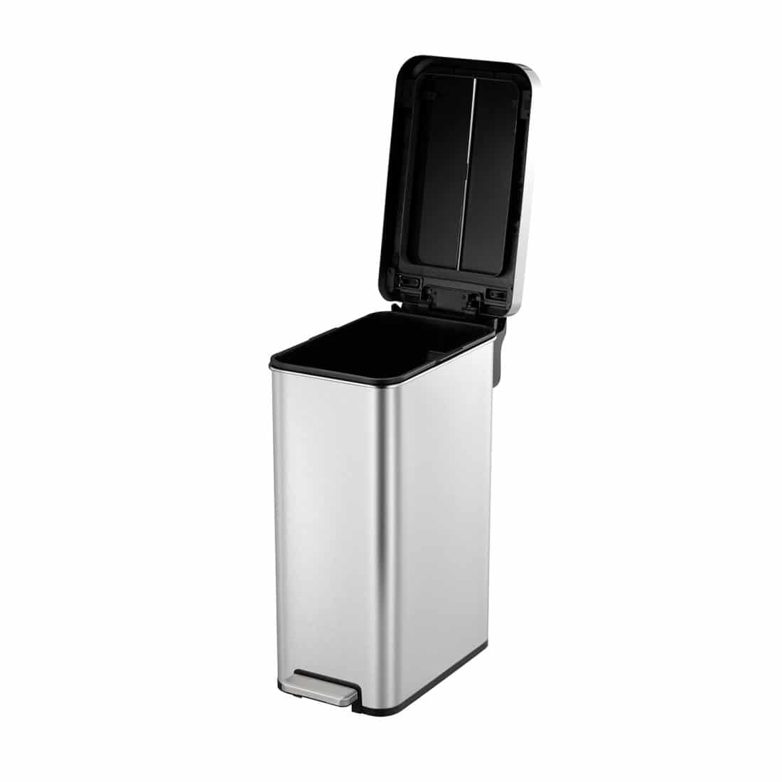 Ecofly Step Bin 45L Matt s/s with plastic lid