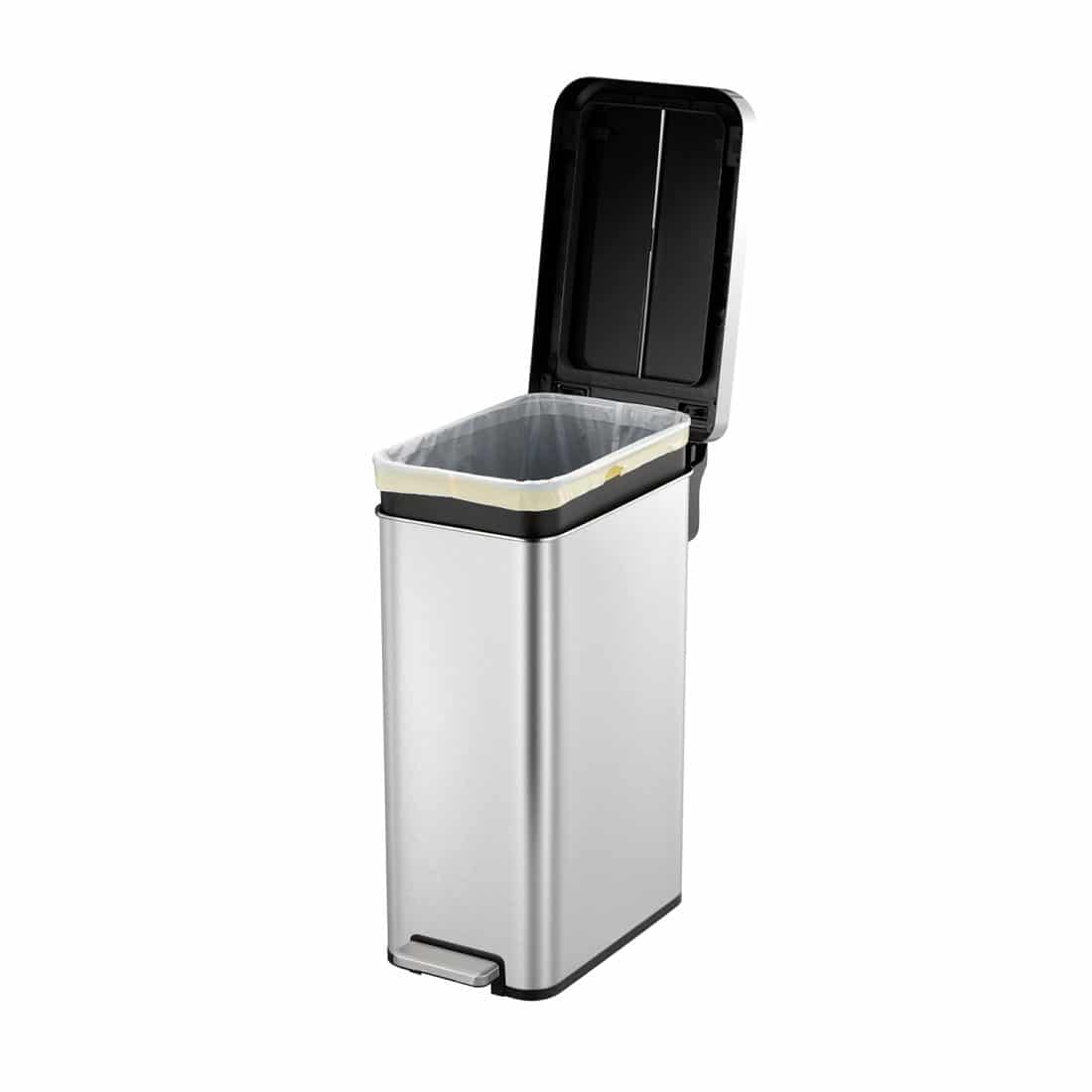 Ecofly Step Bin 45L Matt s/s with plastic lid