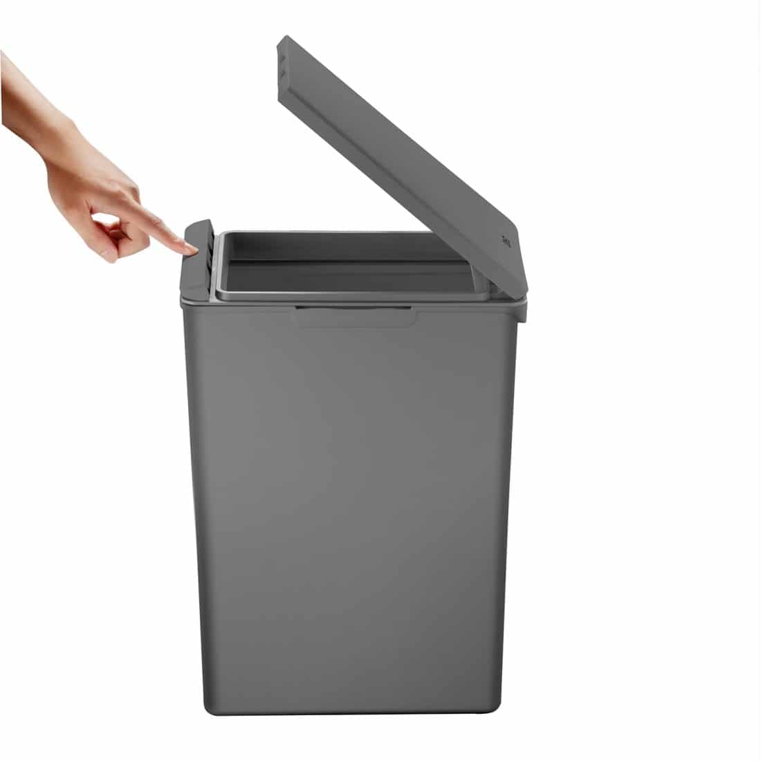 Morandi Touch Bin 20L Separate waste bin, connectable for recycling Grey