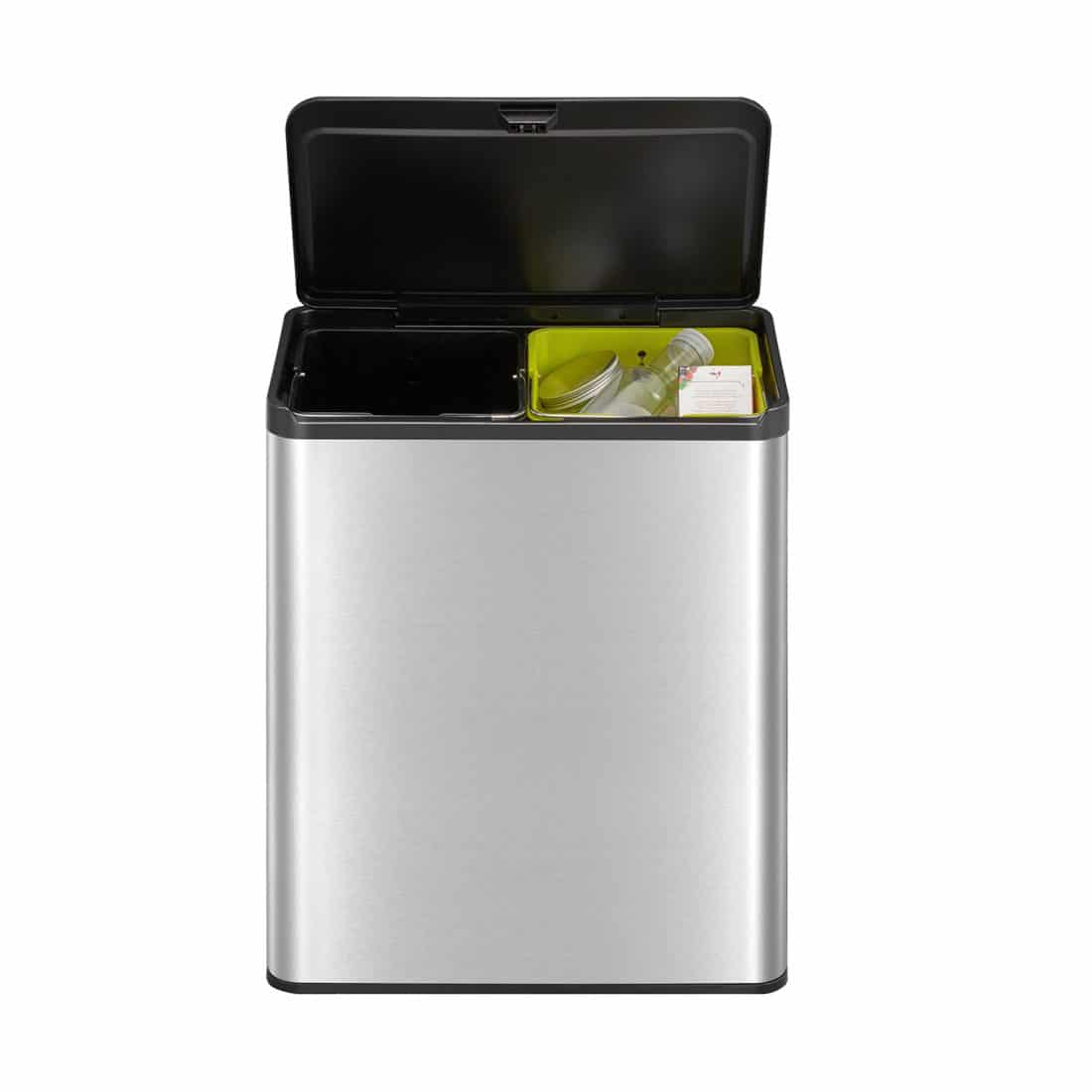 Essential Touch Recycle Bin 20+20L Matt s/s