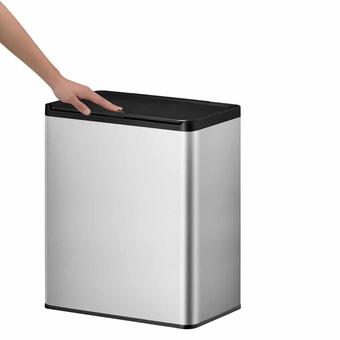 Essential Touch Recycle Bin 20+20L Matt s/s