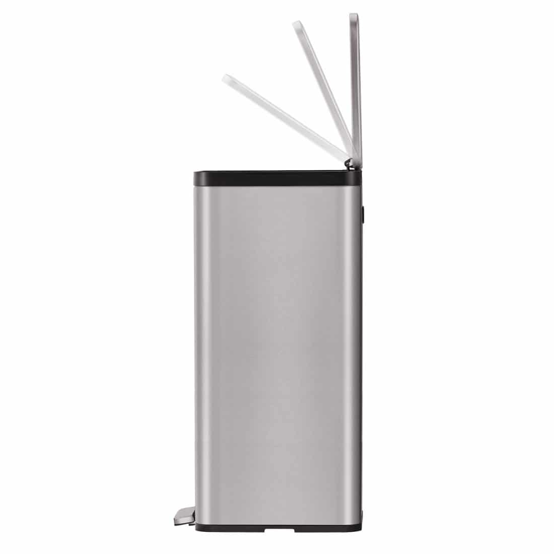 EcoMaid Step Bin 45L Matt s/s Separate waste bin, connectable for recycling