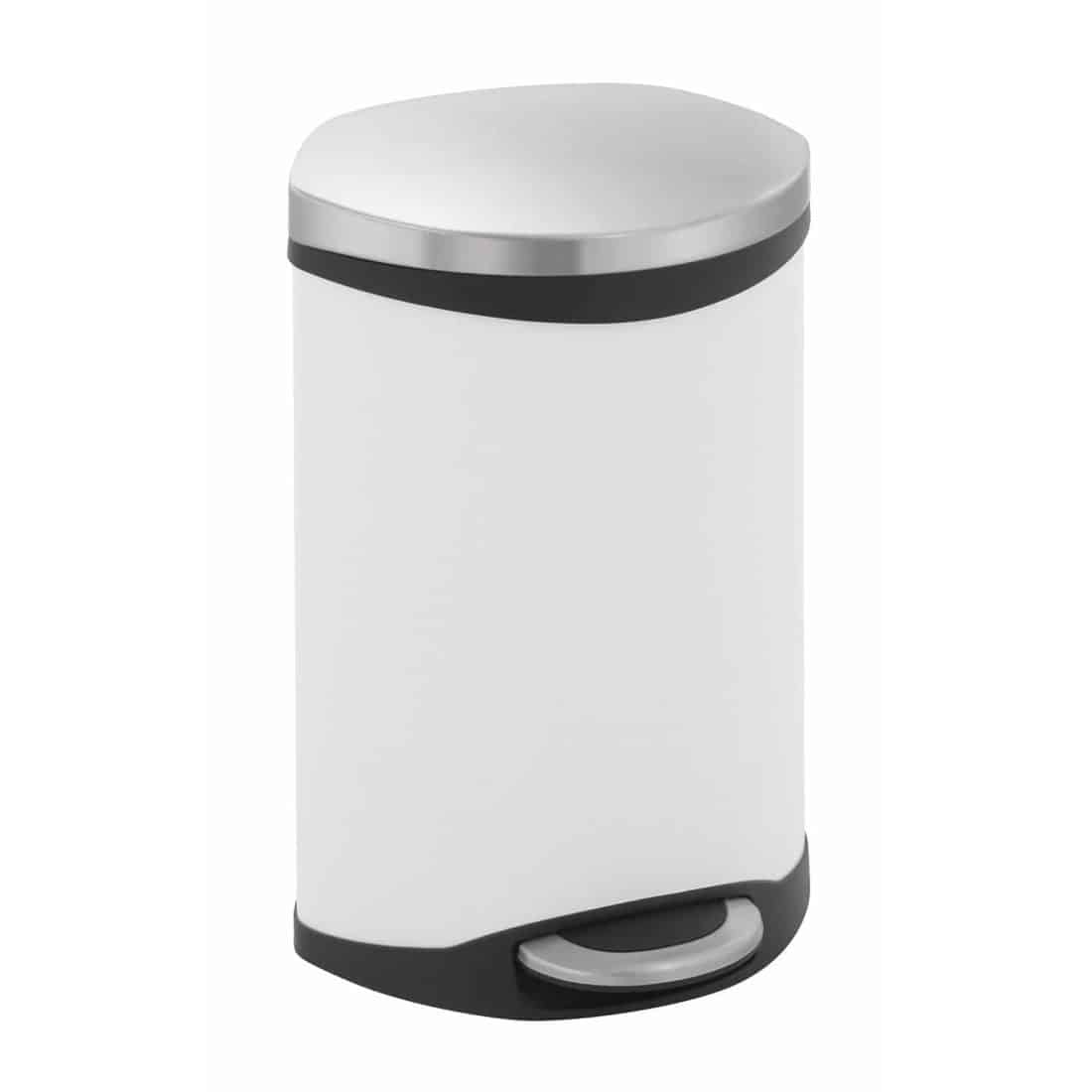 Shell Bin Step Bin 10l White