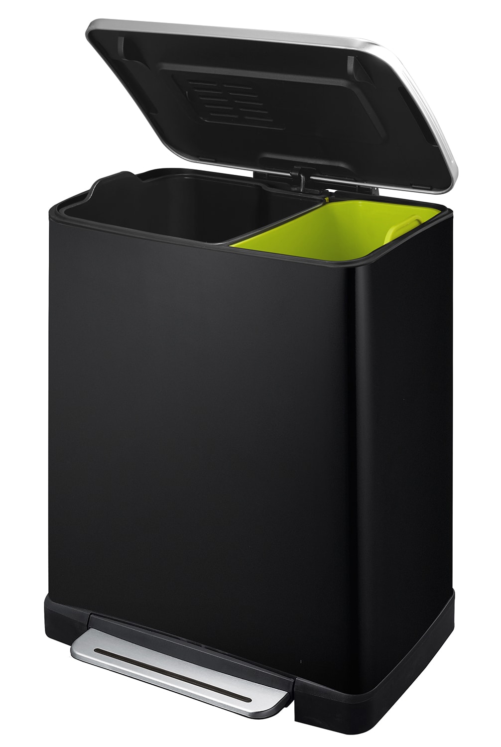 E-Cube Recycle Step Bin 10+9L Black