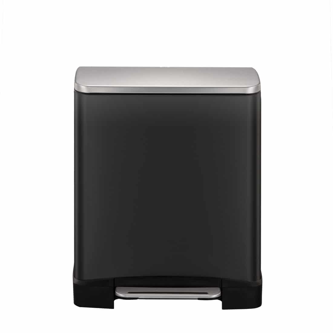 E-Cube Recycle Step Bin 10+9L Black