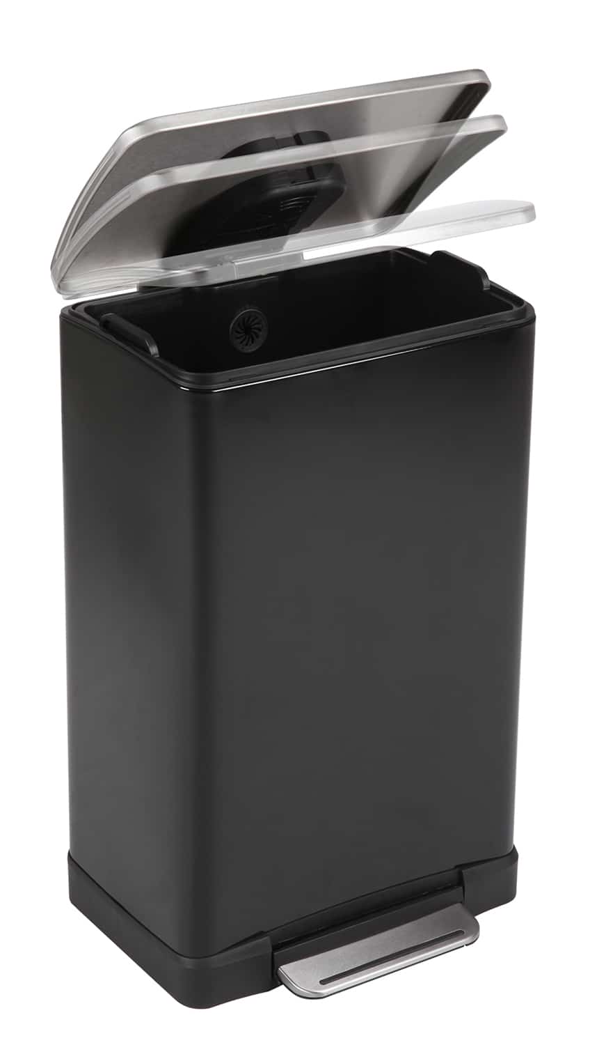 E-Cube Step Bin 40L Black