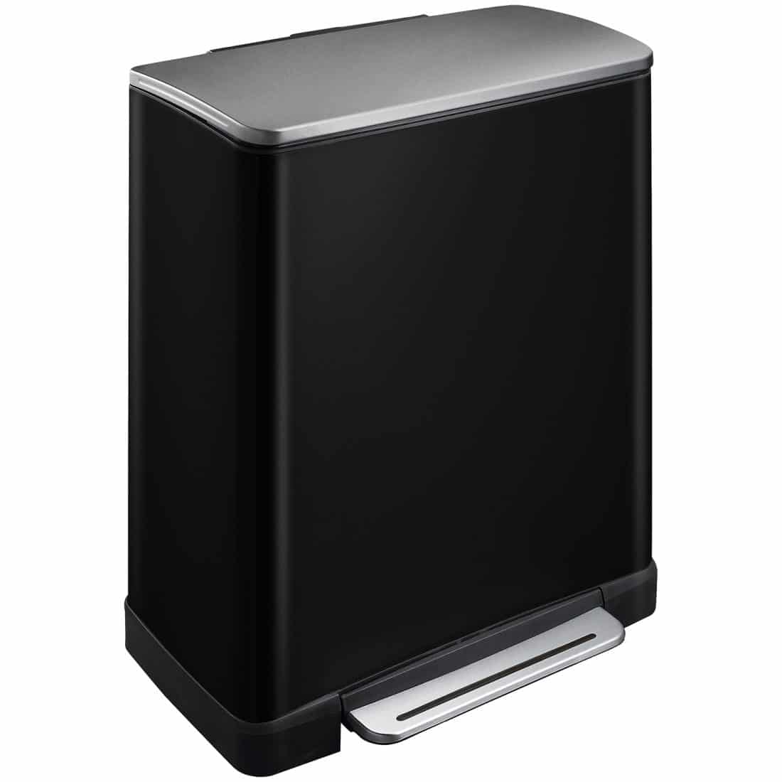 E-Cube Recycle Step Bin 28+18L Black