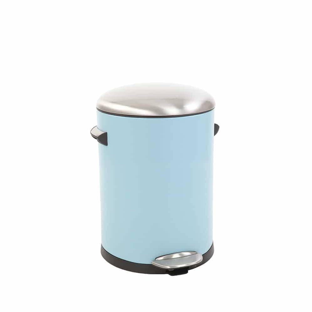 Belle Deluxe Step Bin 5l Light Blue