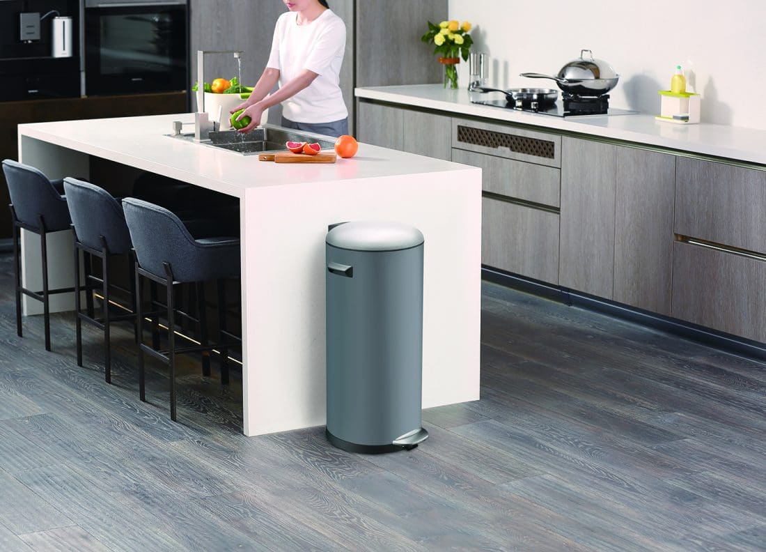 Belle Deluxe Step Bin 30L Grey