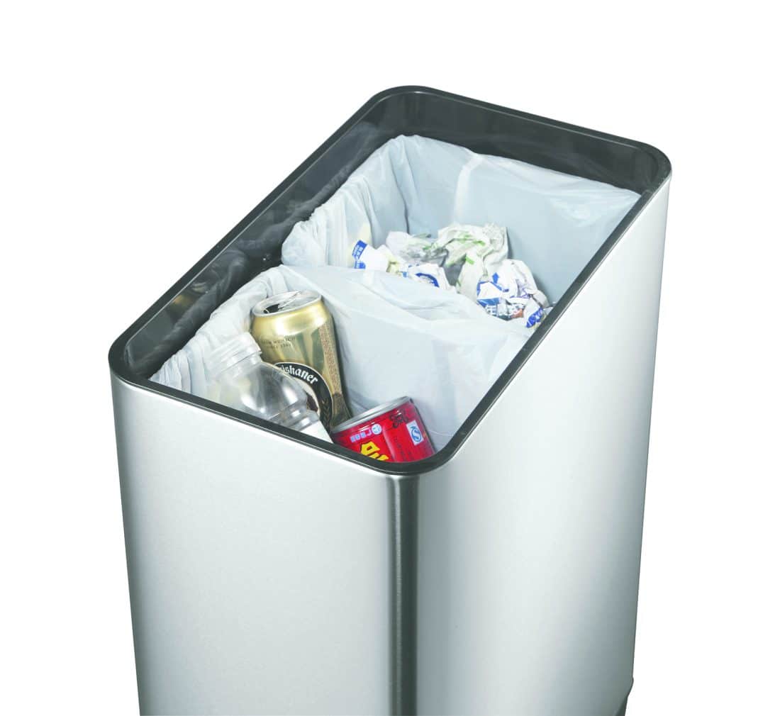 Phantom Recycle Sensor Bin 20+20L Matt s/s