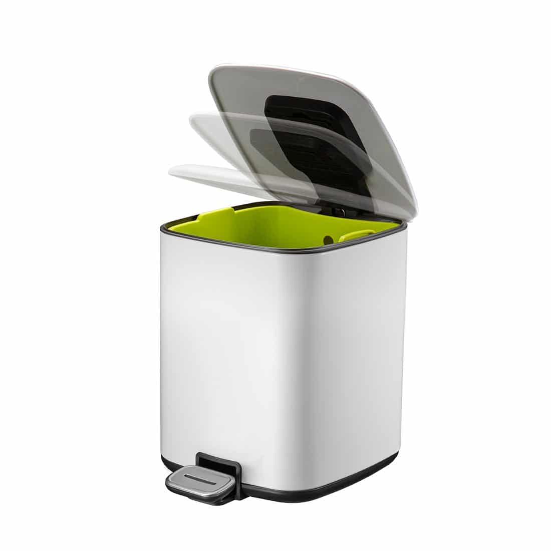 Regent Step Bin 6L White