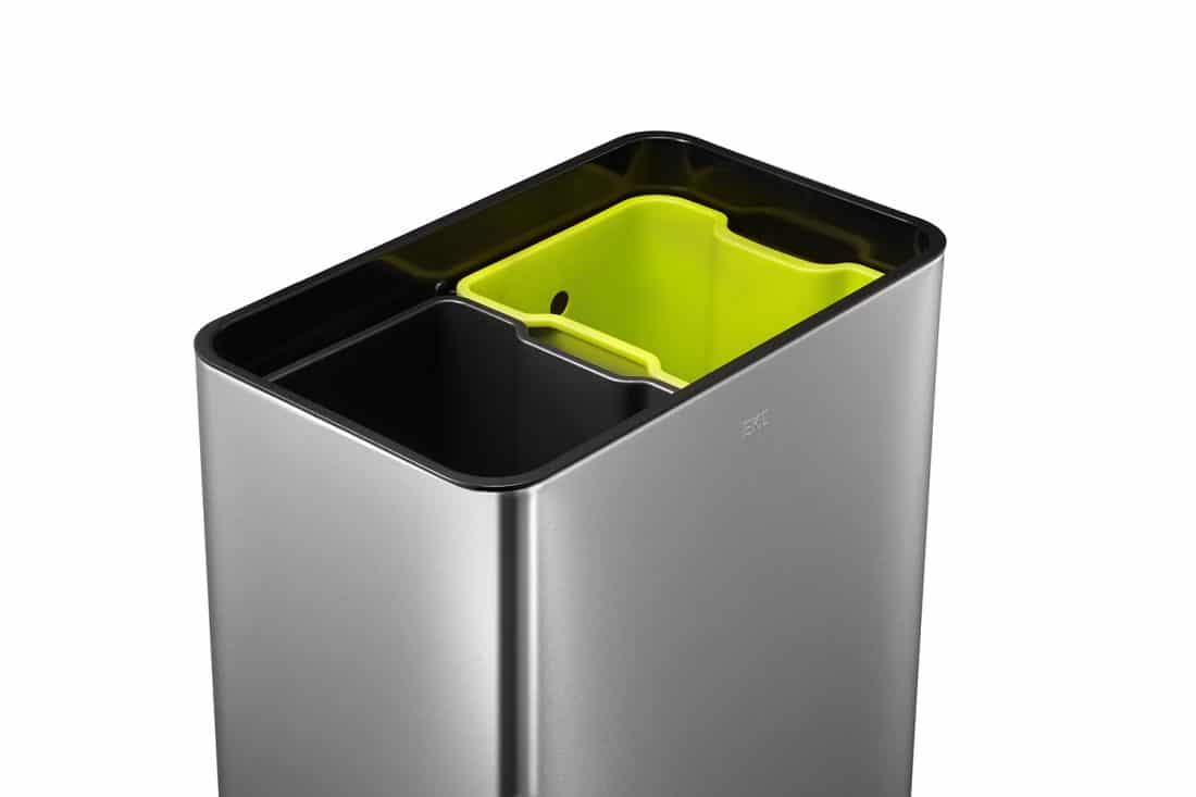 Touch Pro Recycle Bin 20+20L Matt s/s